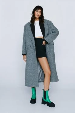 Faux Leather Chunky Chelsea Boot