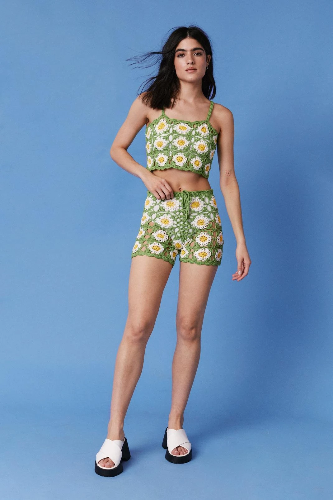 Floral Crochet Crop Top - Image 5