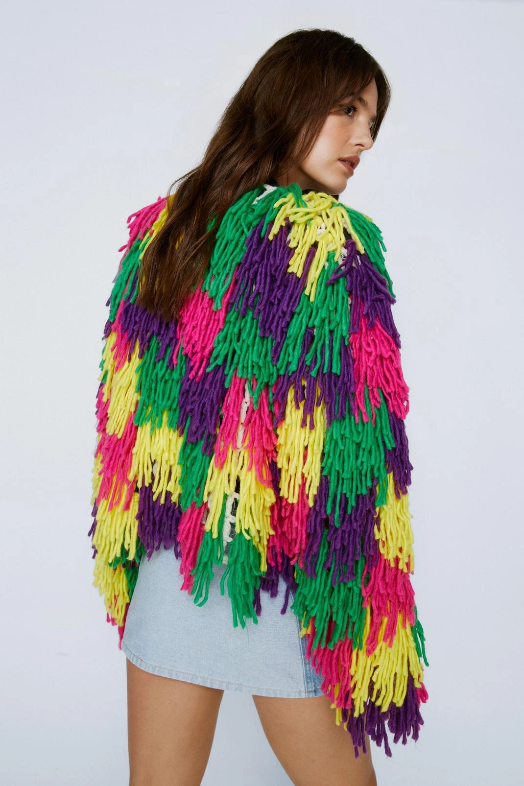 Multi Fringe Oversized Cardigan 8 Multi Fringe Oversized Cardigan - Image 6