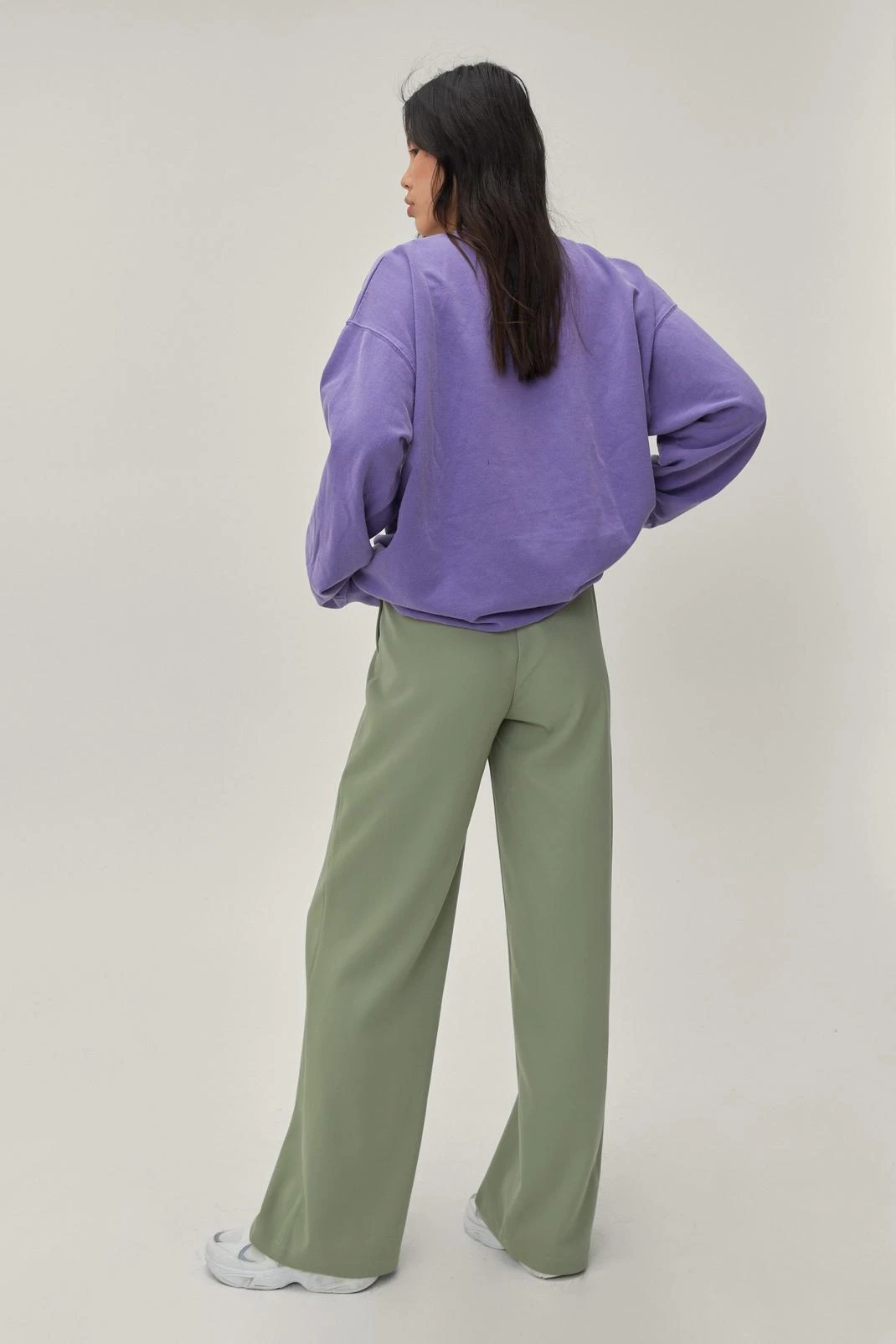 Pleat Front Super Wide Leg Pants - Image 9