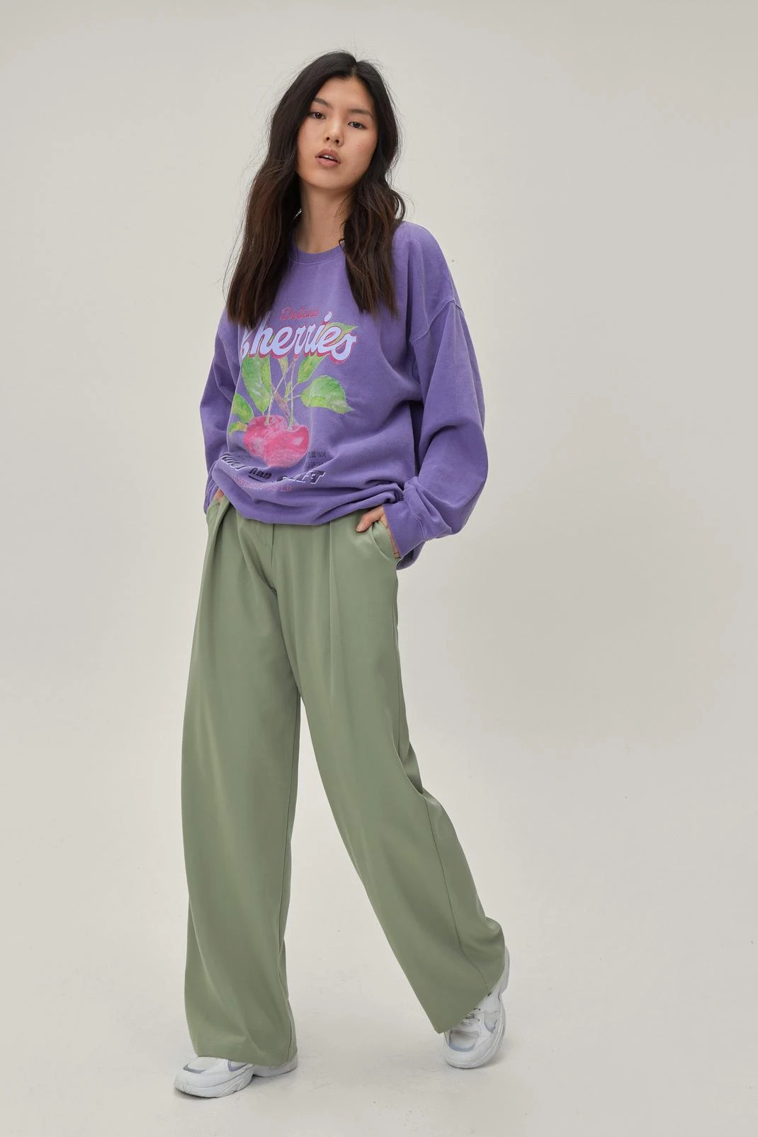 Pleat Front Super Wide Leg Pants - Image 10