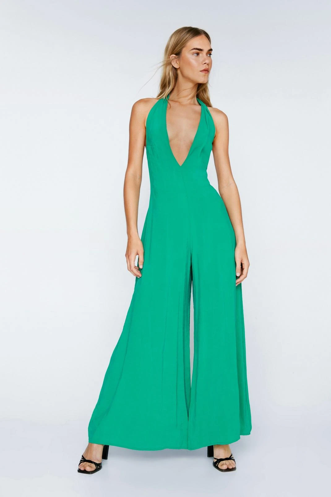 Premium Halter Neck Wide Leg Jumpsuit - Image 8