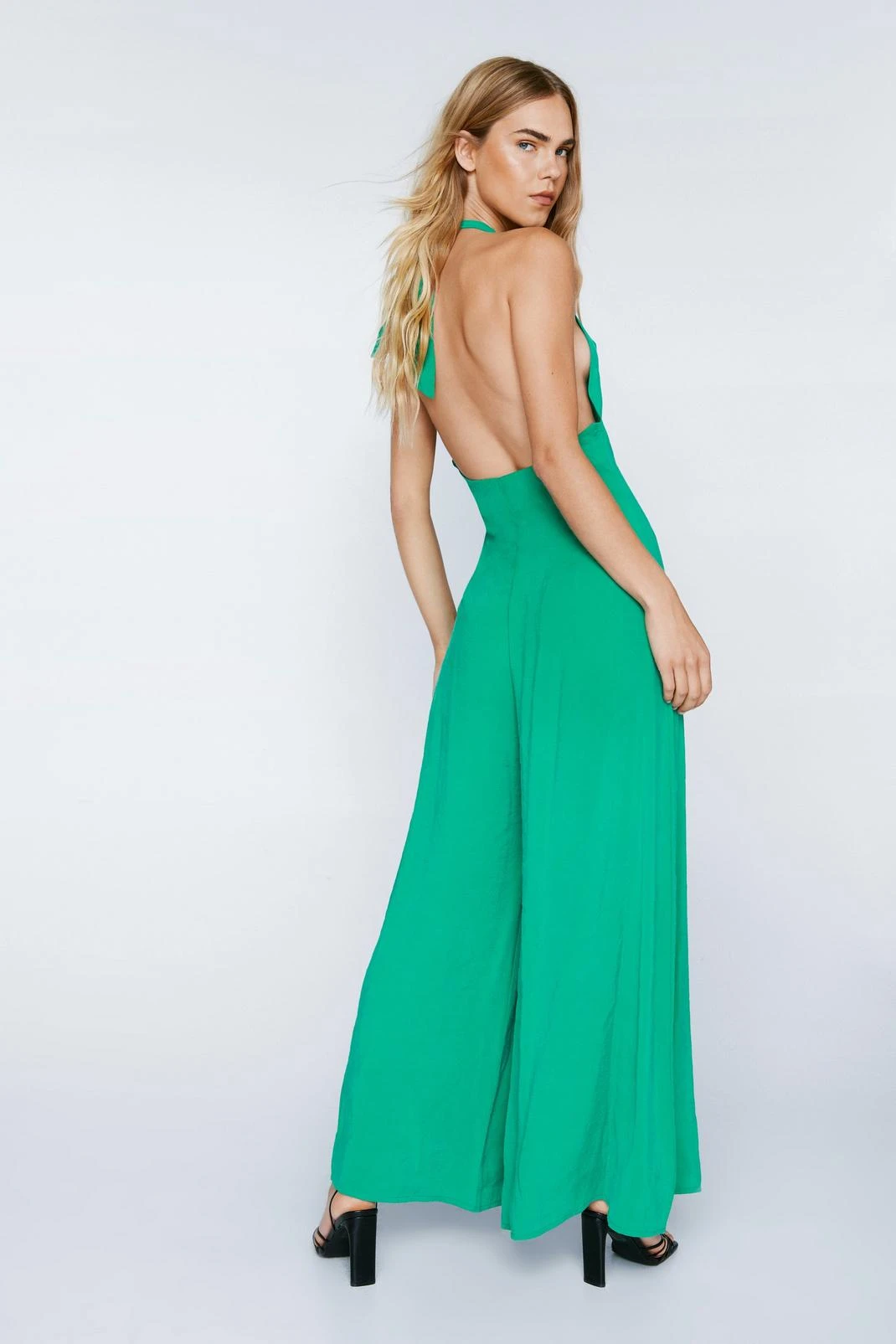Premium Halter Neck Wide Leg Jumpsuit - Image 9