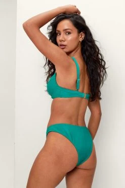 Recycled V Wire Tab Bikini Set -Nasty Gal Sales Store womens green recycled v wire tab bikini set 2