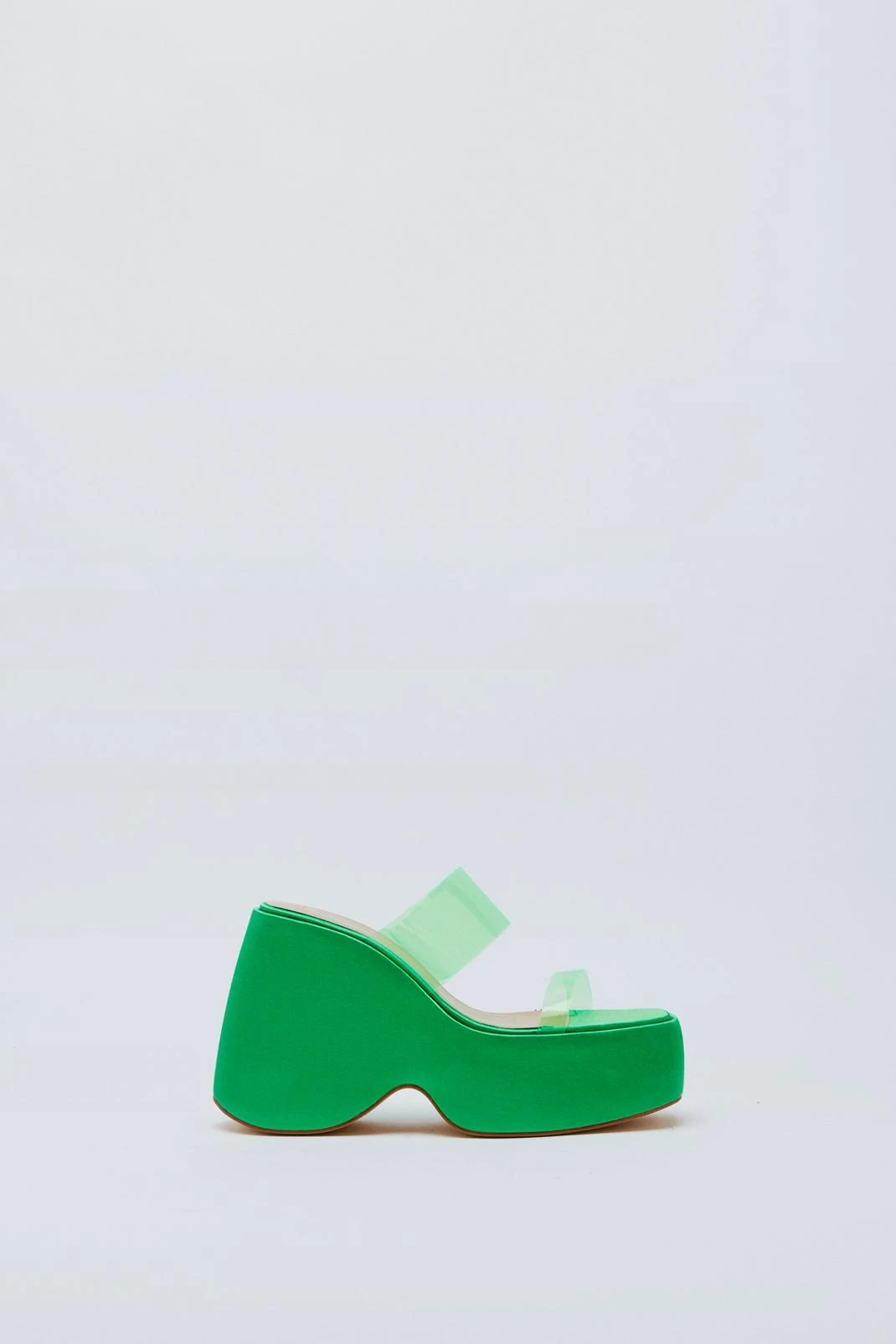 Satin Double Strap Wedge 4 Satin Double Strap Wedge - Image 2