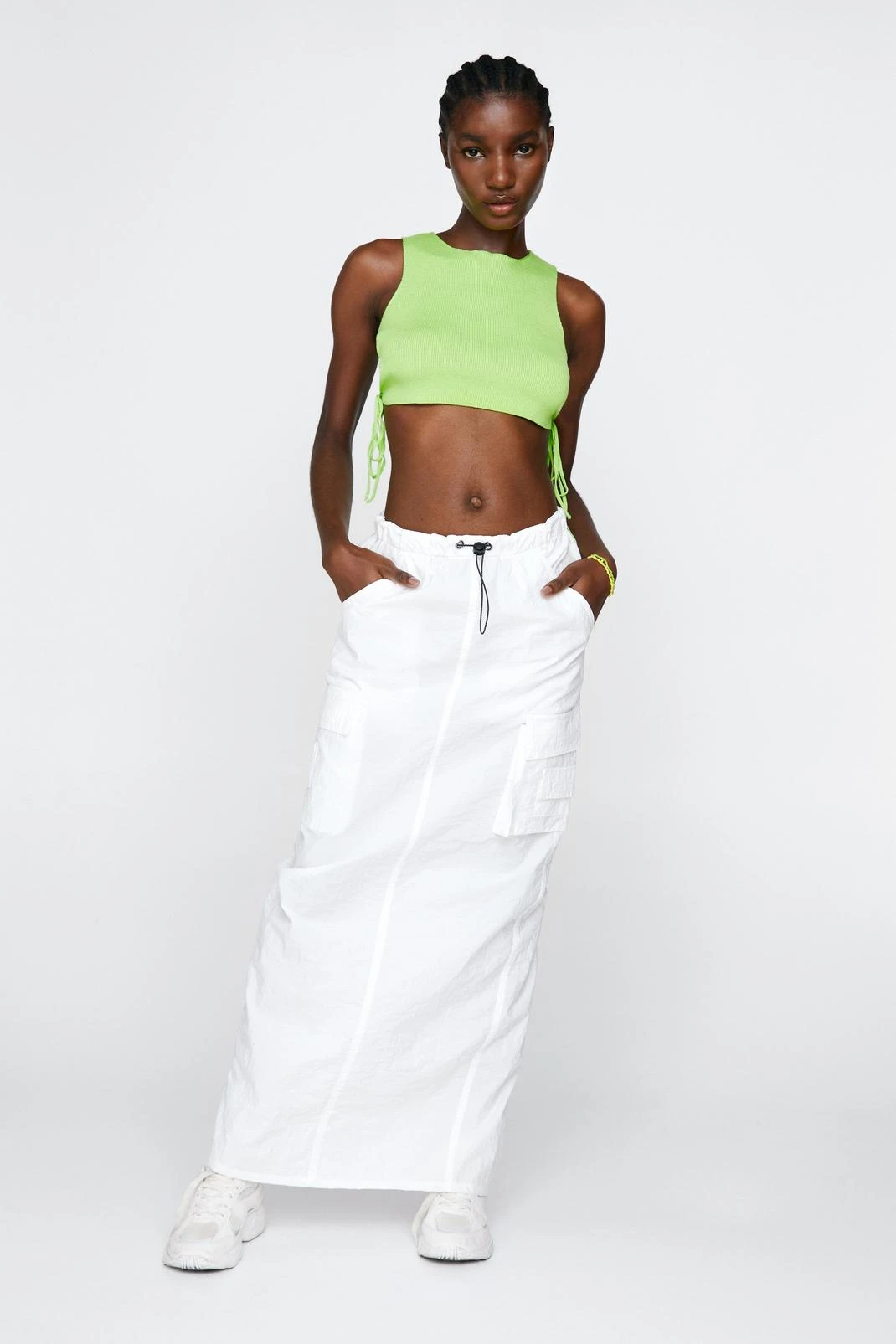 Tie Side Knitted Crop Top - Image 7