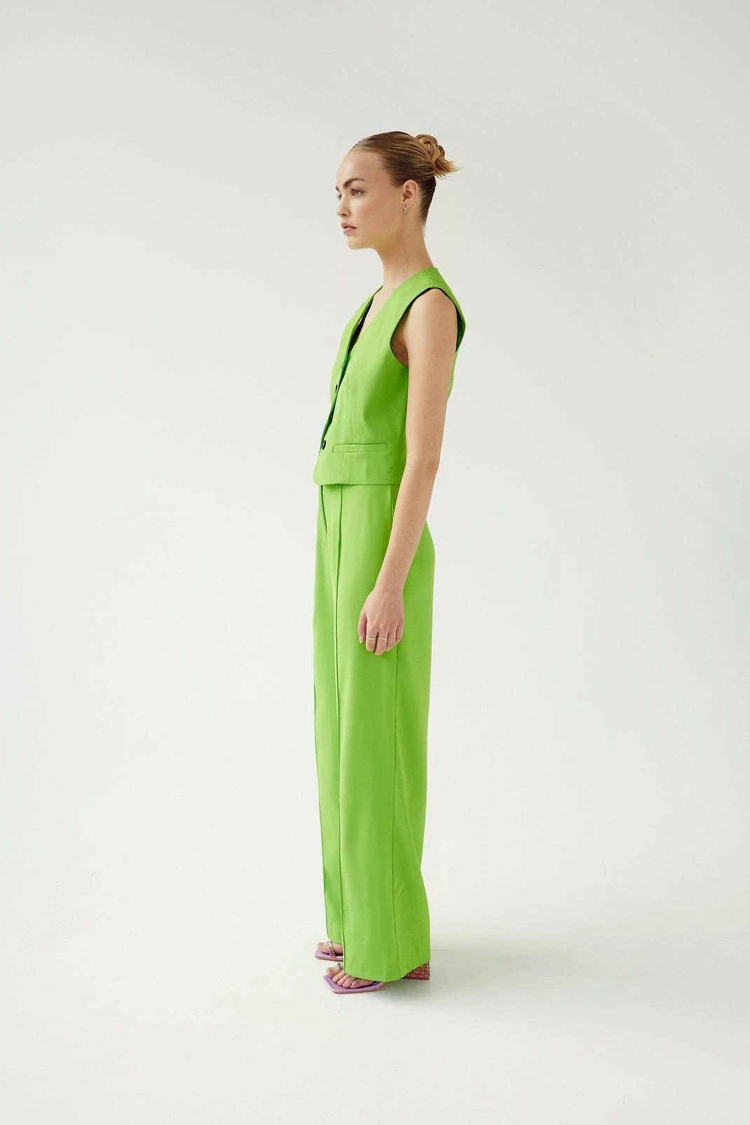 Twill Tailored Straight Leg Pants - Image 11