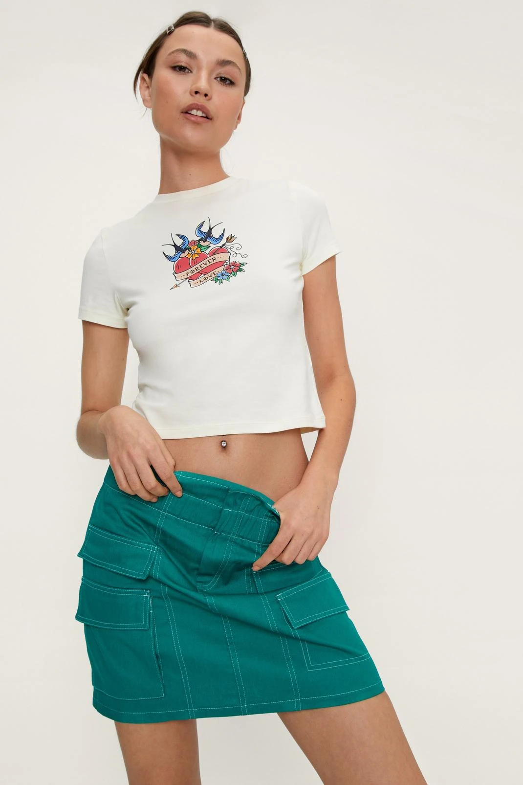 Waist Detail Cargo Mini Skirt 9 Waist Detail Cargo Mini Skirt - Image 7