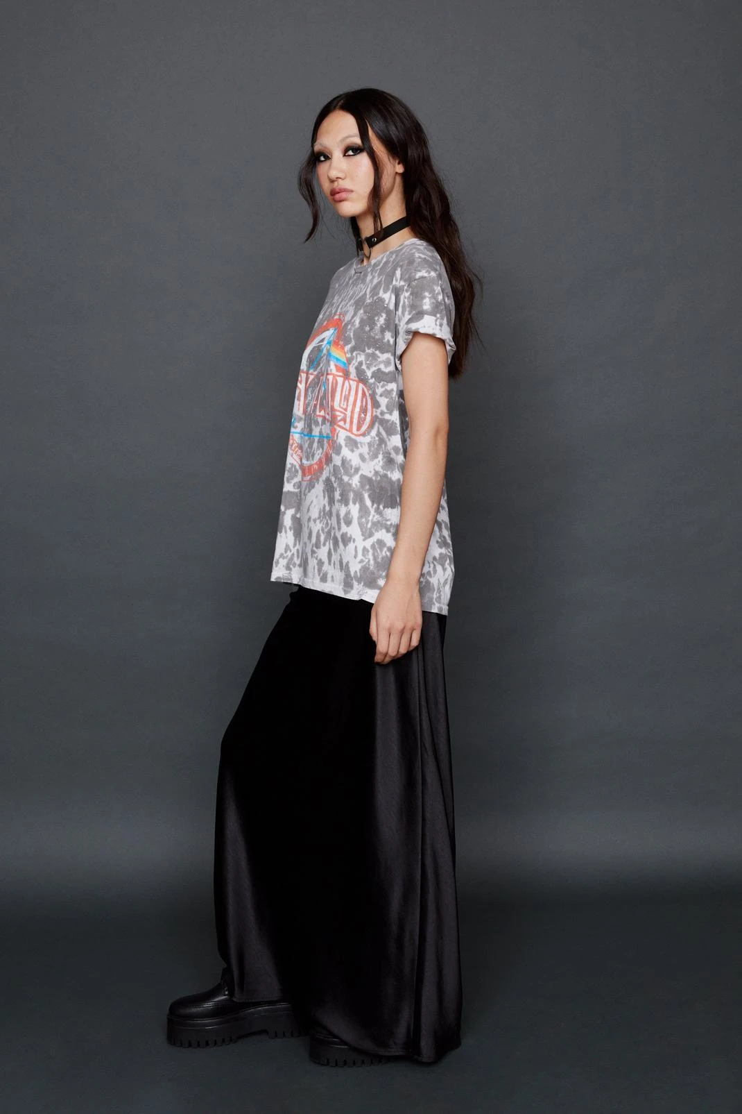 Pink Floyd Graphic Tie Dye Oversized T-Shirt - Image 2