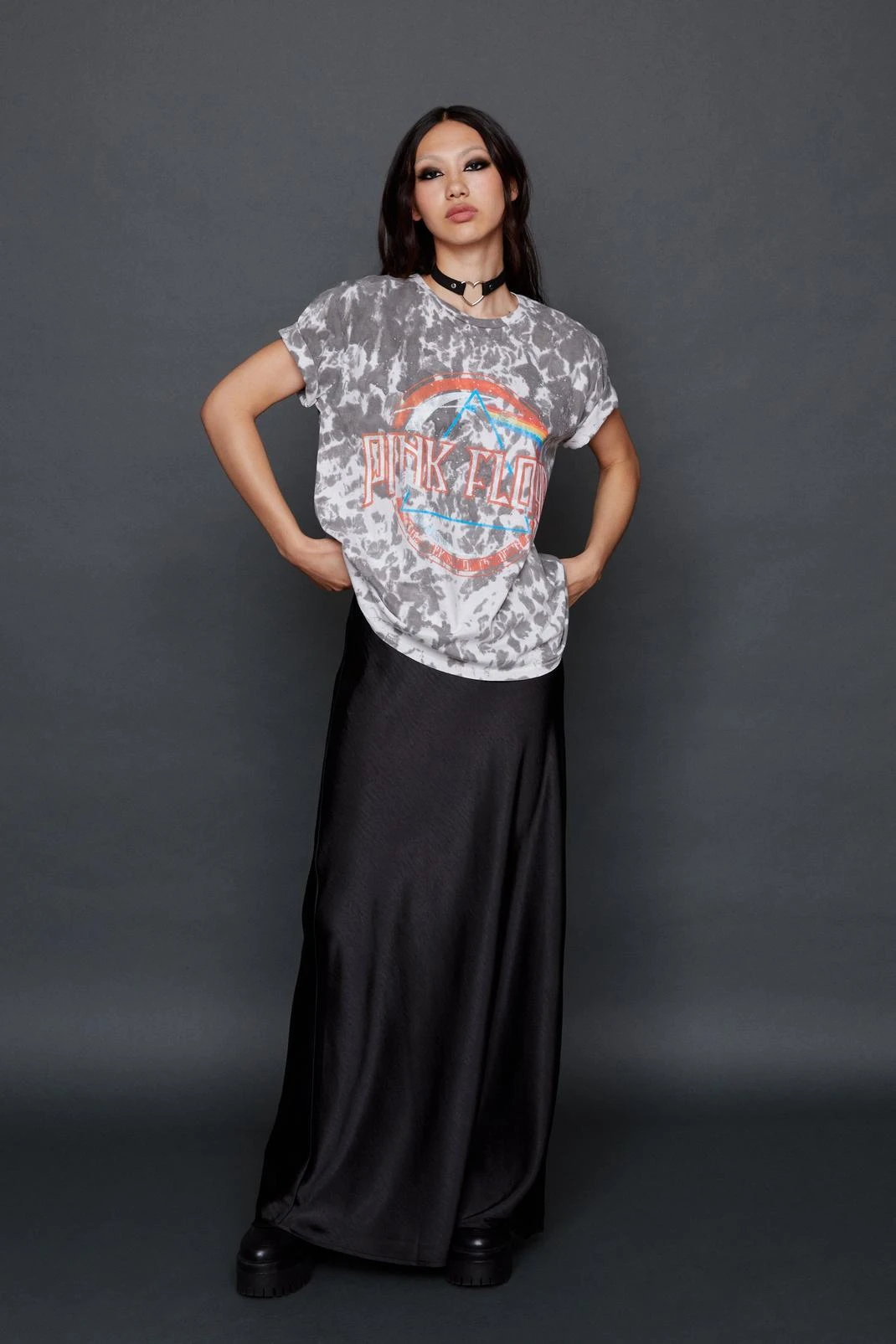 Pink Floyd Graphic Tie Dye Oversized T-Shirt