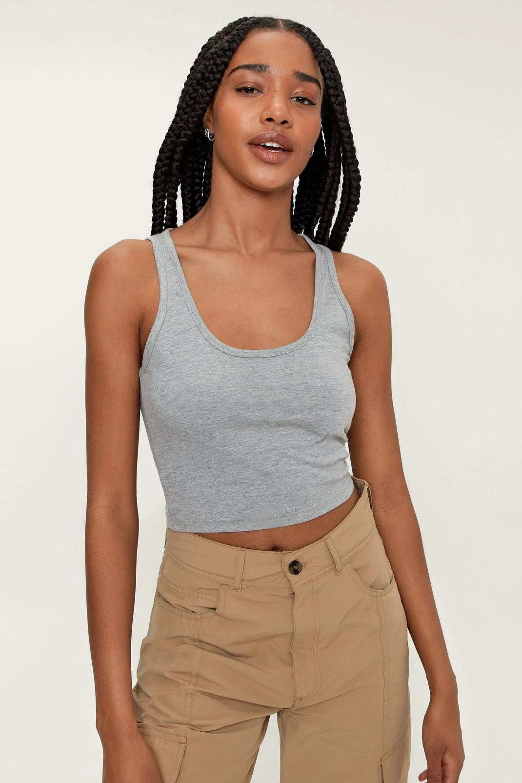 Premium Cotton Scoop Neck Crop Top - Image 8