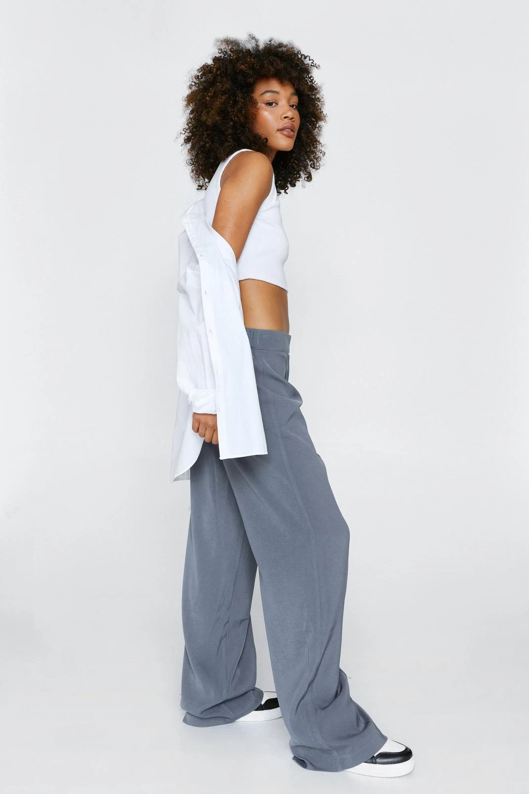 Seam Detail Straight Leg Tailored Pants 9 Seam Detail Straight Leg Tailored Pants - Image 7