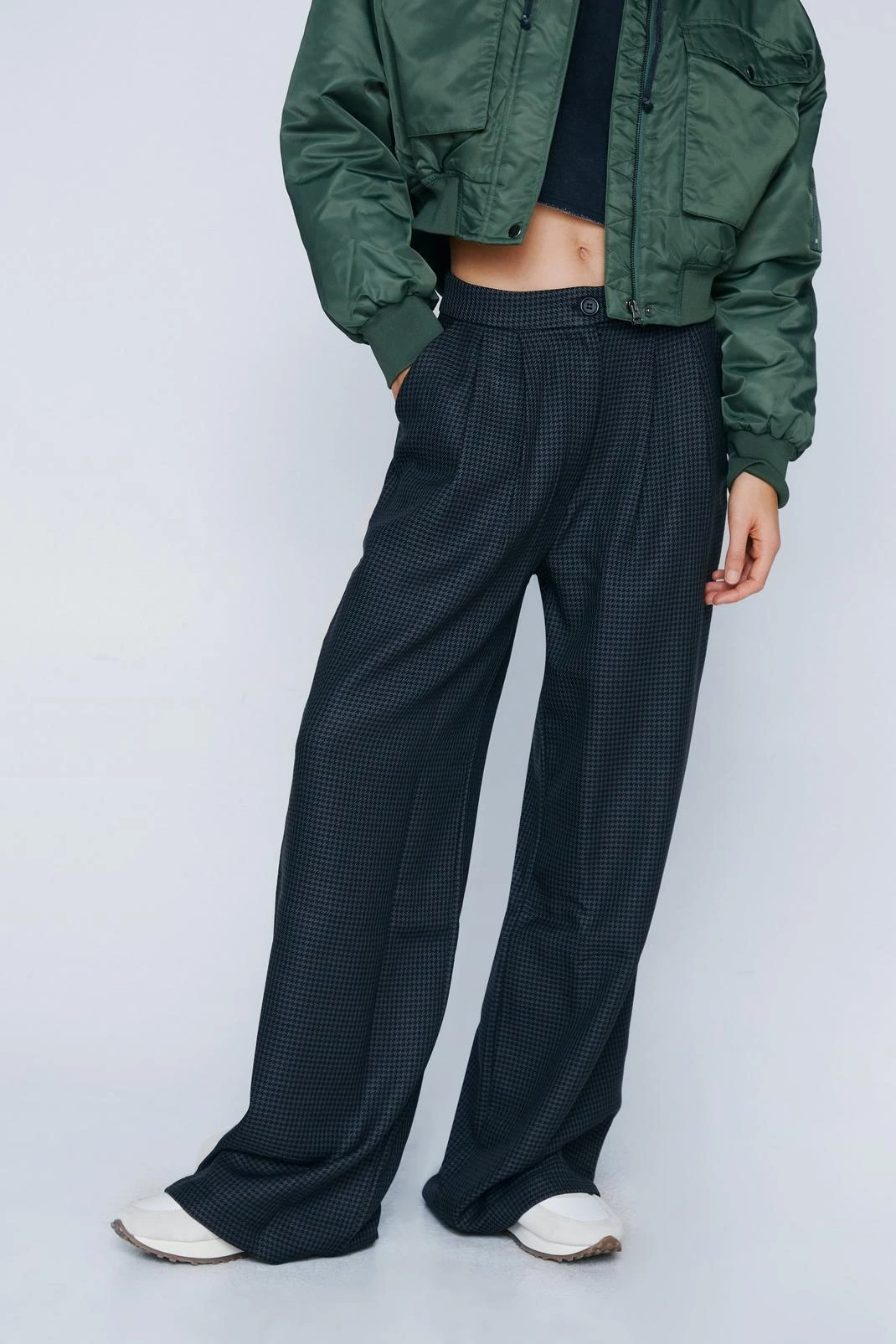 Super Wide Leg Check Pants 7 Super Wide Leg Check Pants - Image 5
