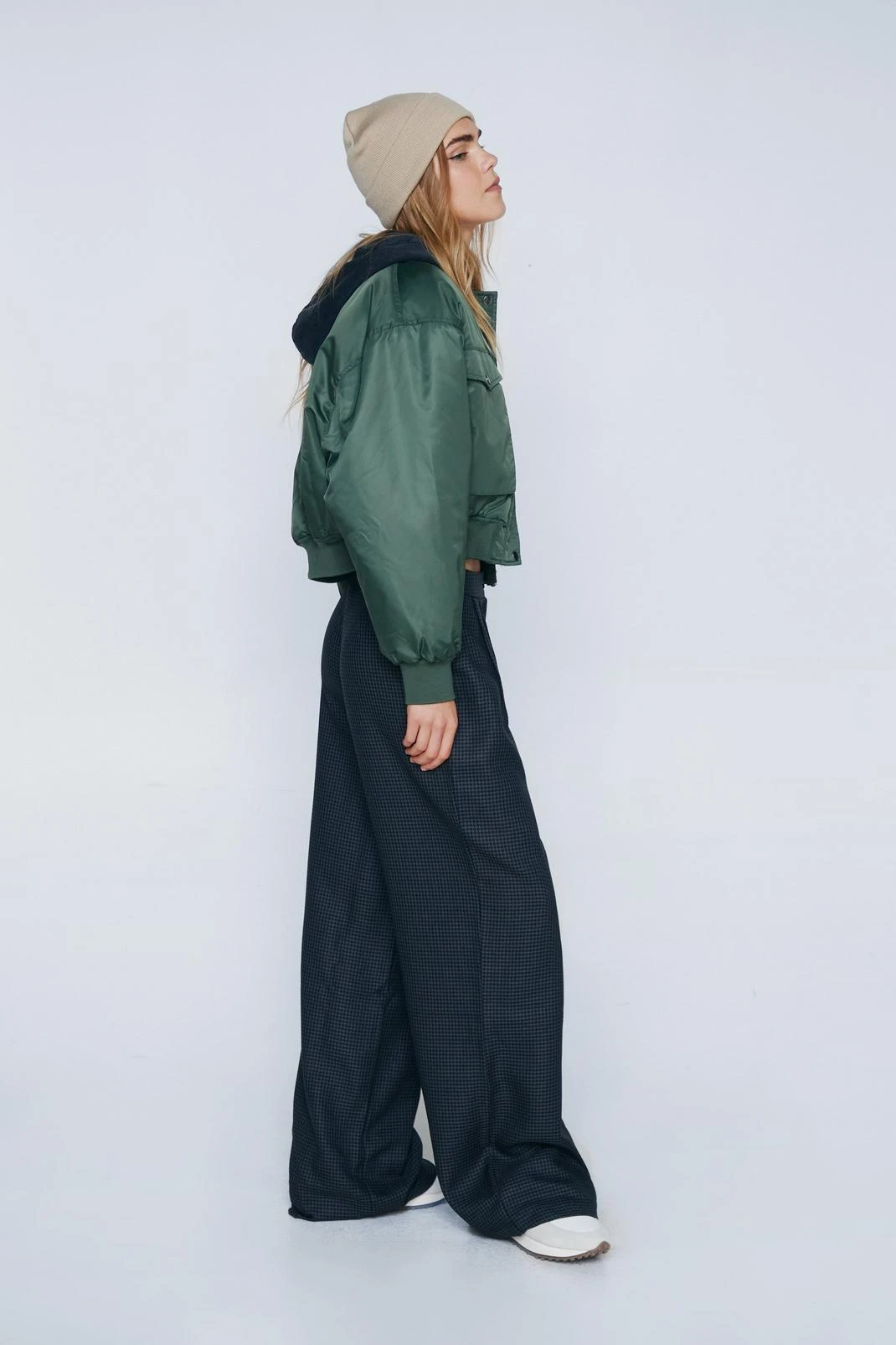Super Wide Leg Check Pants 6 Super Wide Leg Check Pants - Image 4
