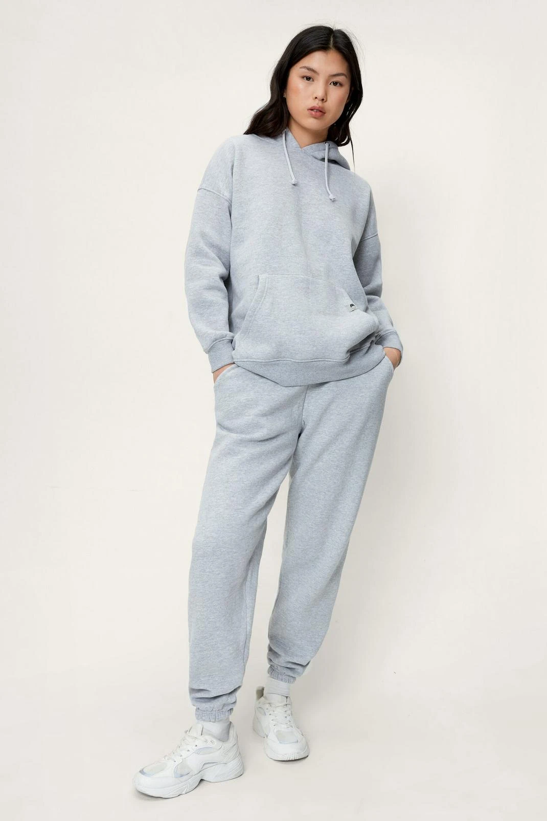 Tab Detail Pocket Detail Hoodie - Image 2