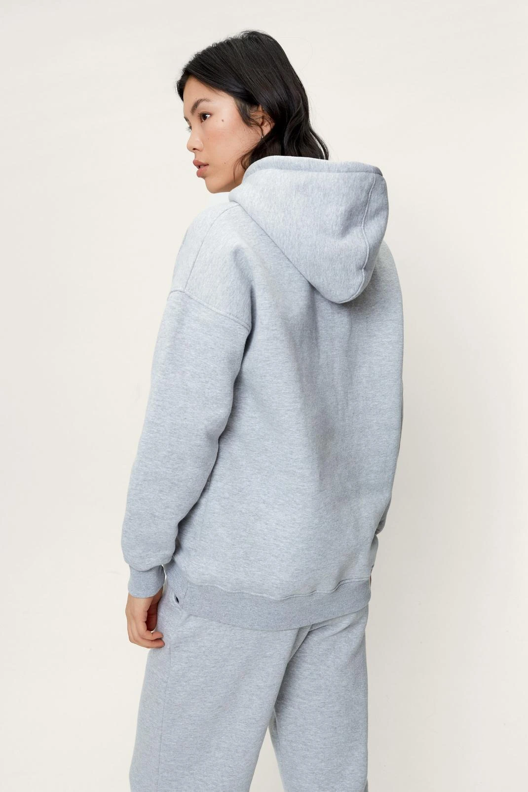 Tab Detail Pocket Detail Hoodie - Image 3