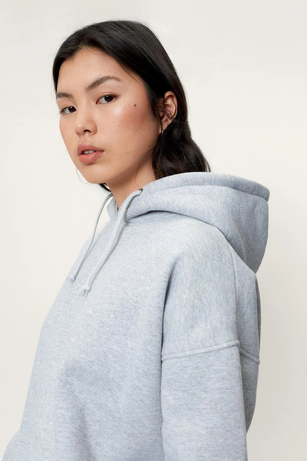 Tab Detail Pocket Detail Hoodie