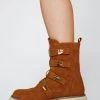 Buckle Straps Ankle Biker Boots -Nasty Gal Sales Store womens honey buckle straps ankle biker boots