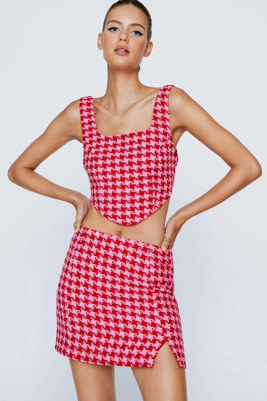 Boucle Tailored Mini Skirt - Image 4