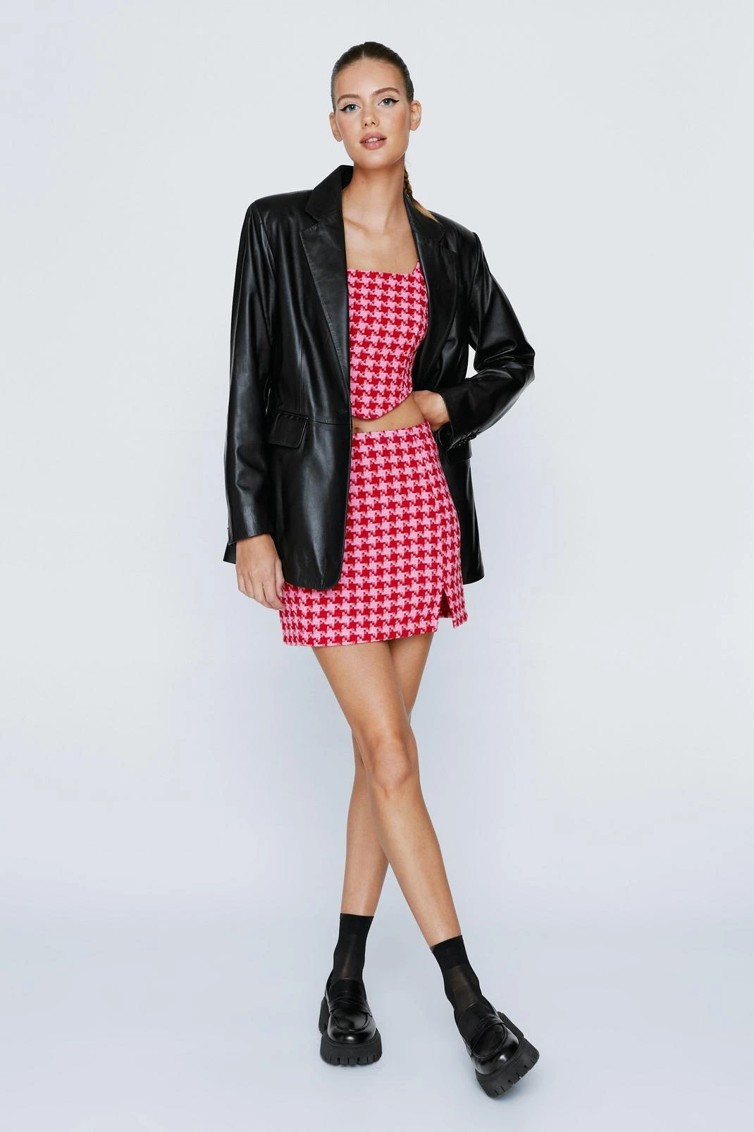 Boucle Tailored Mini Skirt