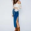 Crochet Off The Shoulder Lace Up Front Top 2 Crochet Off The Shoulder Lace Up Front Top -Nasty Gal Sales Store womens ivory crochet off the shoulder lace up front top