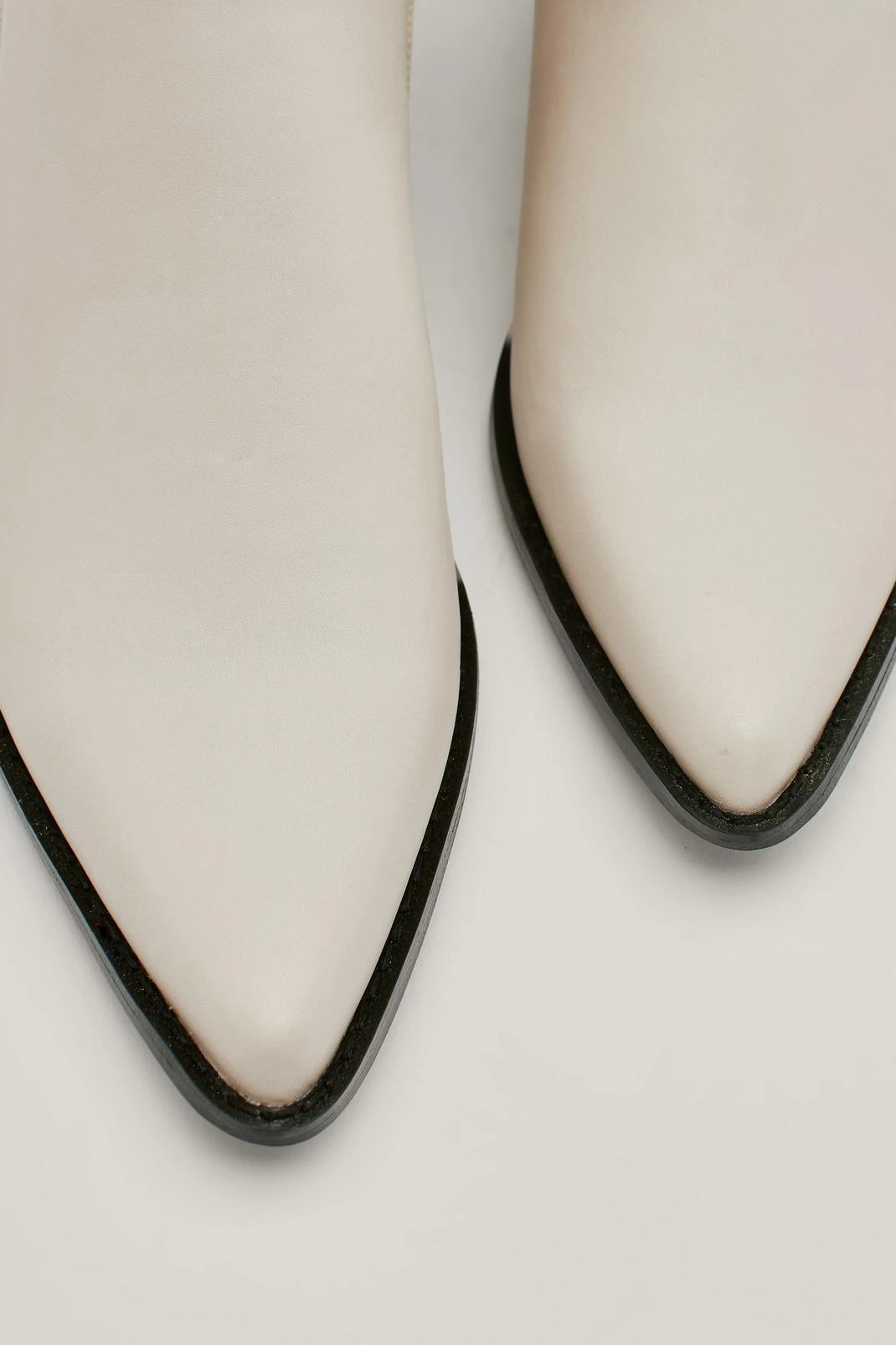 Faux Leather Knee High Cowboy Boots - Image 3