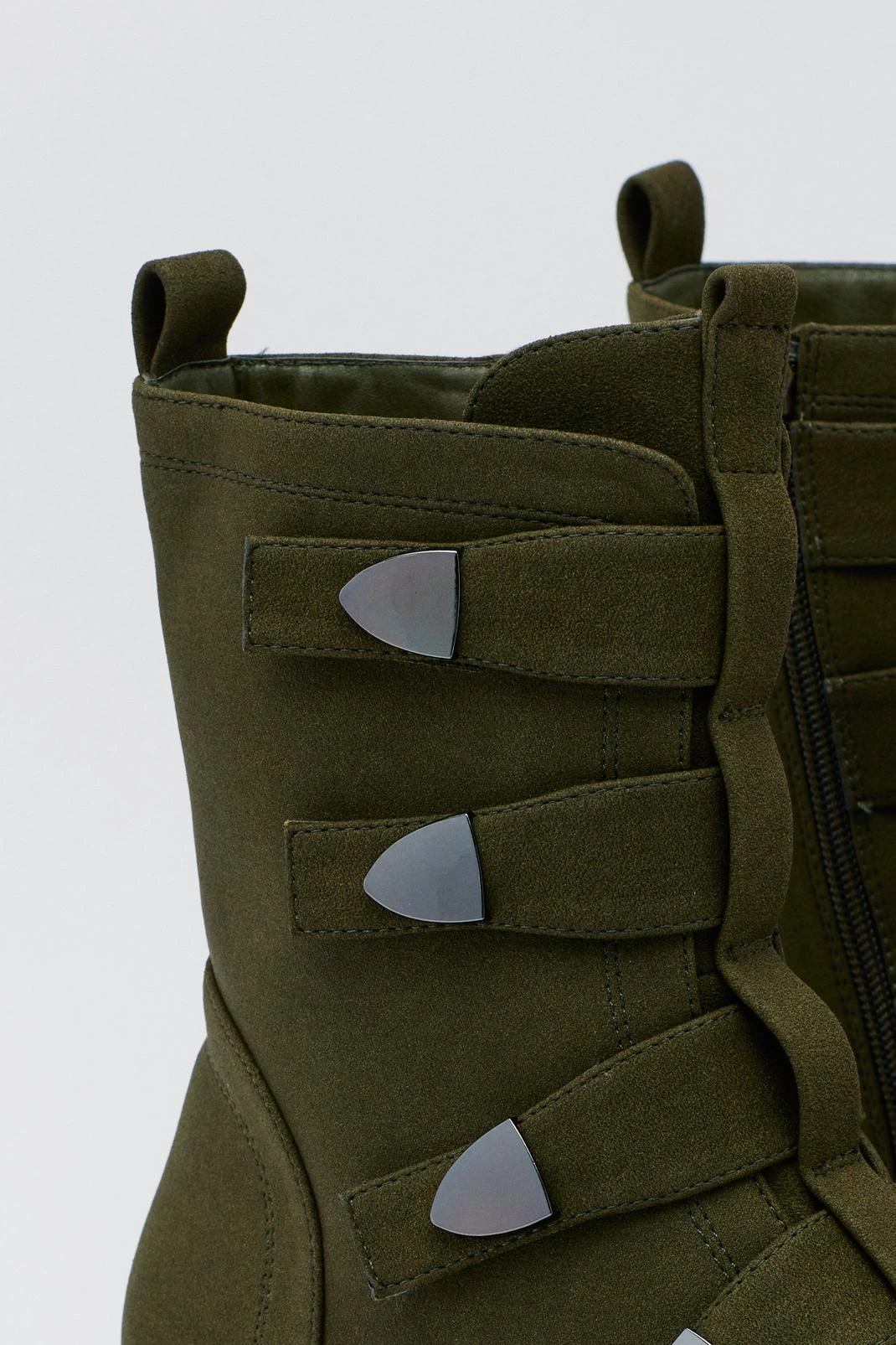 Buckle Straps Ankle Biker Boots 5 Buckle Straps Ankle Biker Boots - Image 3