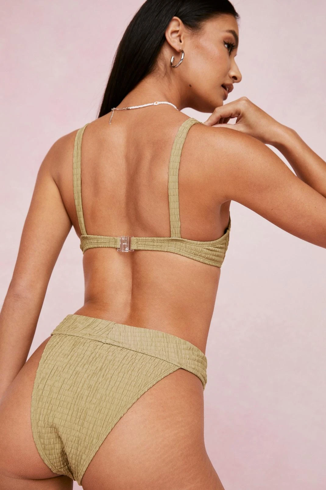 Crinkle Underwire Cut Out Bikini Top 11 Crinkle Underwire Cut Out Bikini Top - Image 9