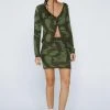 Letter Knitted Cardigan 1 Letter Knitted Cardigan -Nasty Gal Sales Store womens khaki letter knitted cardigan