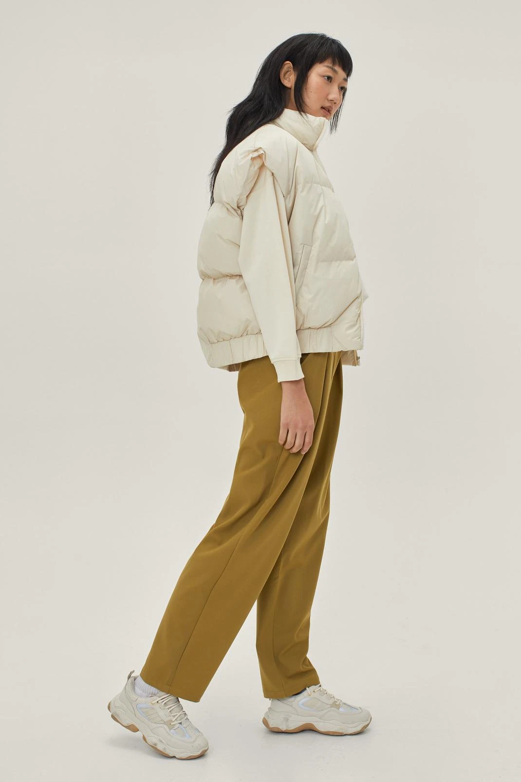 Tailored High Waisted Wide Leg Pants - Image 2