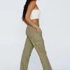 Twill Straight Leg Cargo Pants