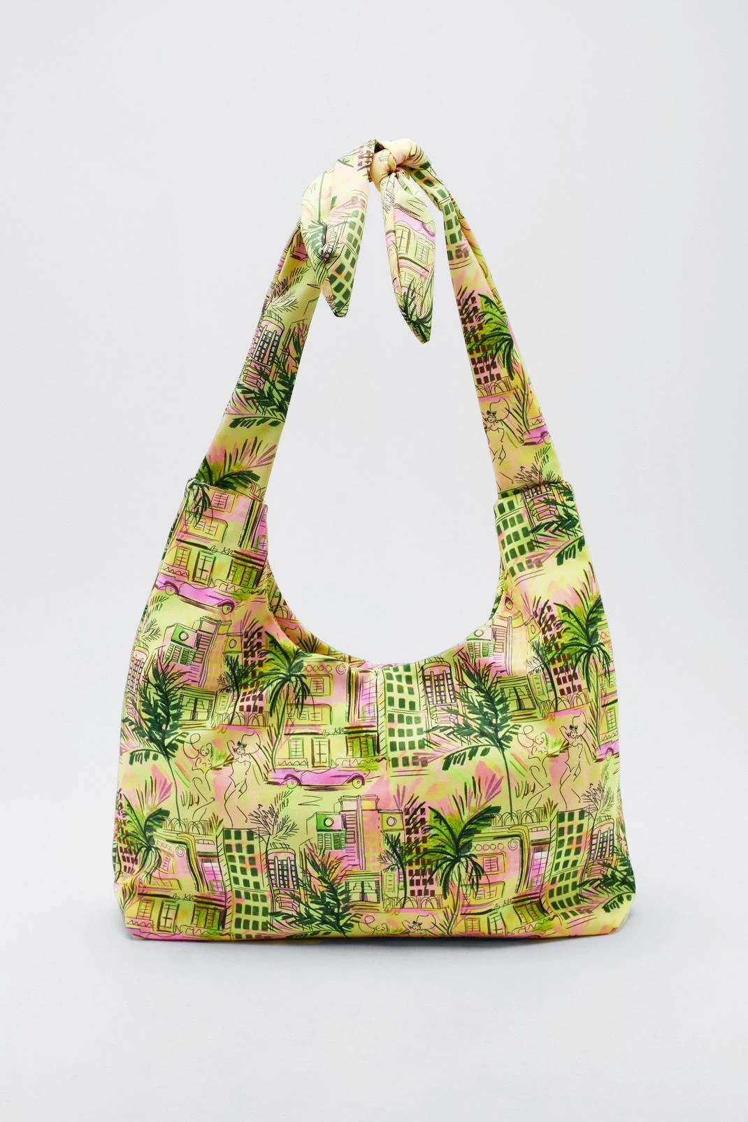 Landscape Print Slouchy Tote Bag - Image 2