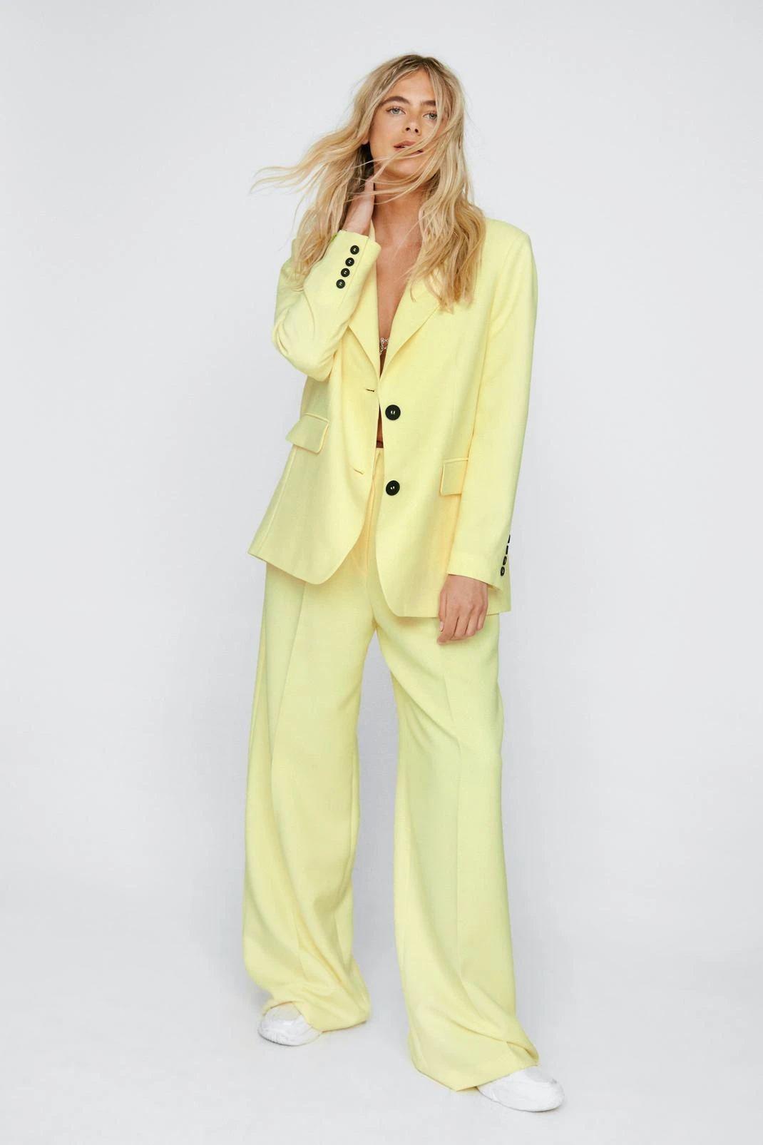 Single Breasted Tailored Two Piece Set Blazer 7 Single Breasted Tailored Two Piece Set Blazer - Image 5