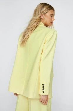 Single Breasted Tailored Two Piece Set Blazer 20 Single Breasted Tailored Two Piece Set Blazer -Nasty Gal Sales Store womens lemon single breasted tailored two piece set blazer 2