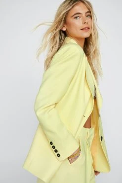 Single Breasted Tailored Two Piece Set Blazer 18 Single Breasted Tailored Two Piece Set Blazer -Nasty Gal Sales Store womens lemon single breasted tailored two piece set blazer