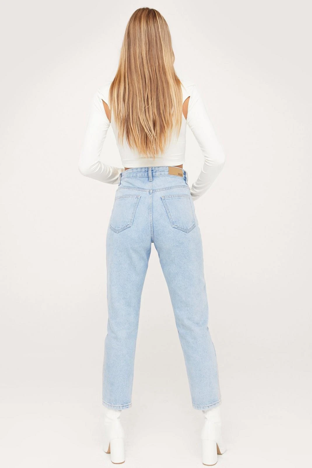 Organic Denim High Waisted Mom Jeans 11 Organic Denim High Waisted Mom Jeans - Image 9