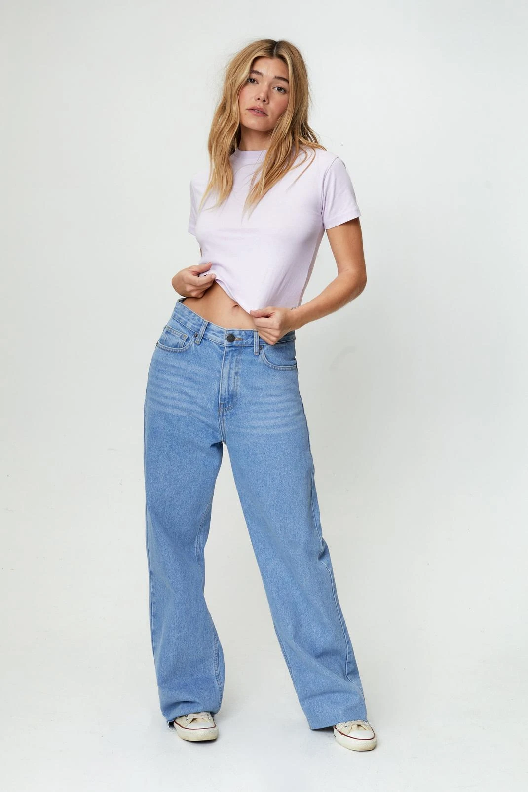 Premium Cotton Crew Neck Short Sleeve Shrunken T-Shirt