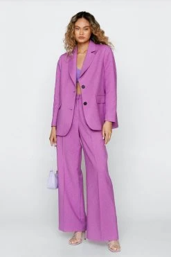 Single Breasted Tailored Two Piece Set Blazer 21 Single Breasted Tailored Two Piece Set Blazer -Nasty Gal Sales Store womens lilac single breasted tailored two piece set blazer