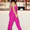 Plus Size Premium Bustier Tailored Jumpsuit 1 Plus Size Premium Bustier Tailored Jumpsuit -Nasty Gal Sales Store womens magenta plus size premium bustier tailored jumpsuit