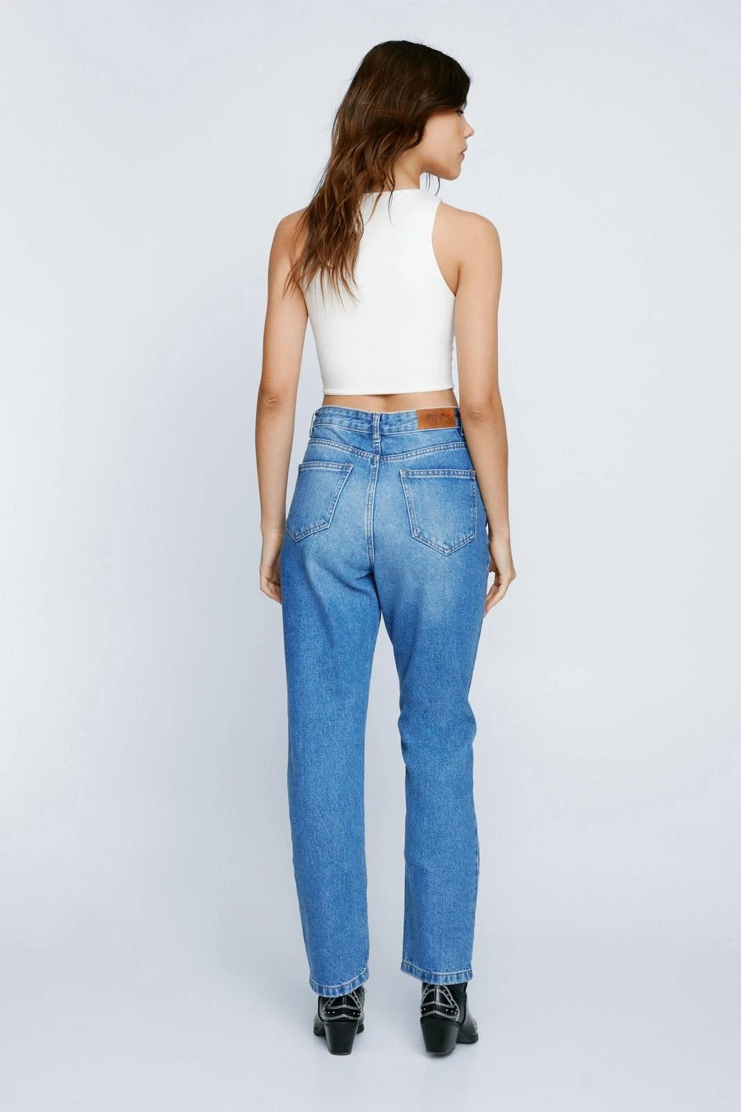 Organic Cotton Straight Leg Denim Jeans - Image 3