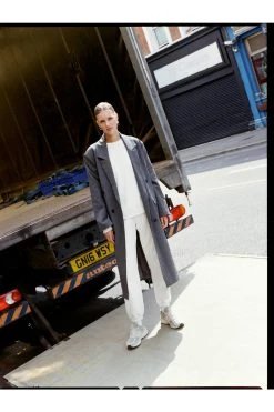 Pinstripe Print Tailored Duster Coat 9 Pinstripe Print Tailored Duster Coat -Nasty Gal Sales Store womens mono pinstripe print tailored duster coat 3