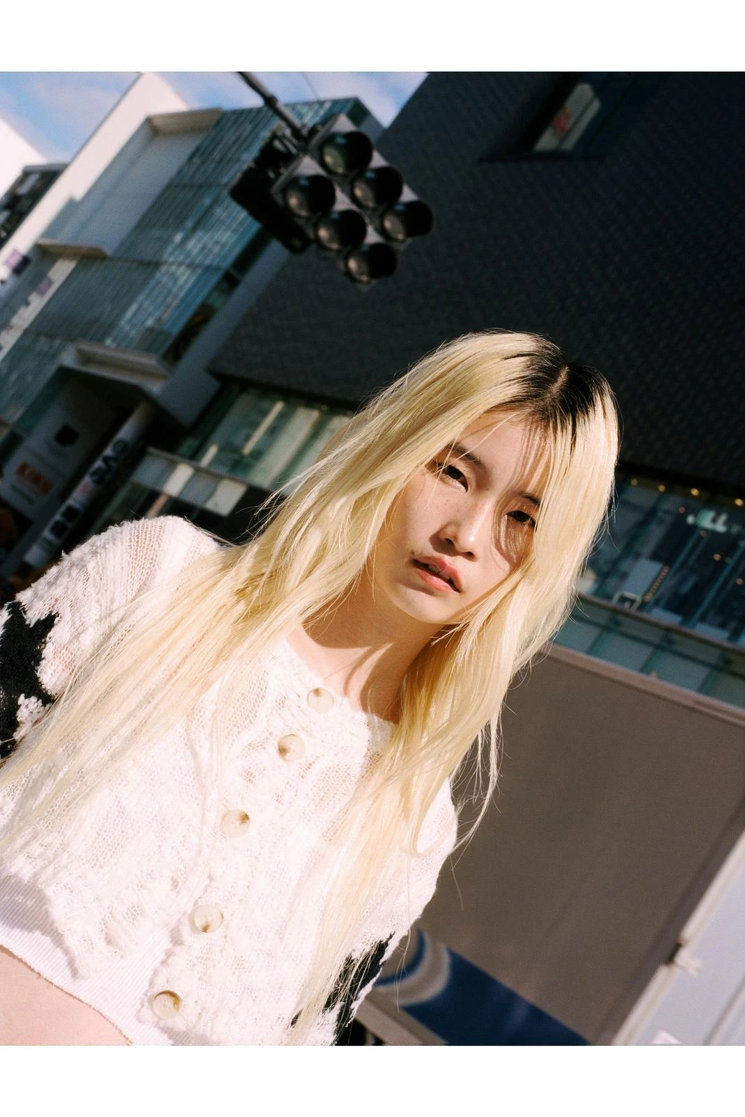 Star Sleeve Knitted Cardigan