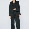 Tailored Pinstripe Single Breasted Blazer