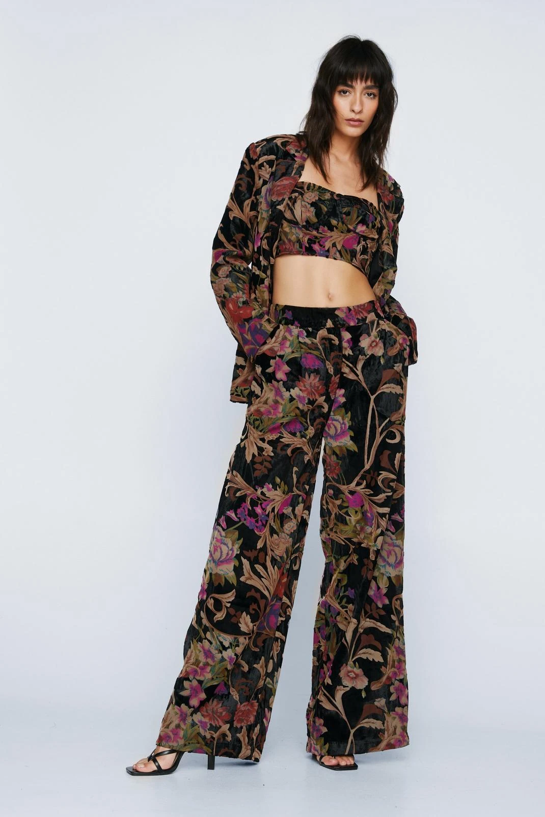 Floral Print Bandeau Bralet