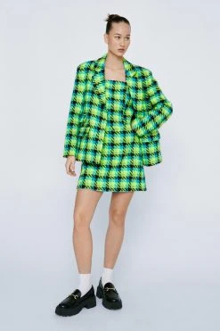 Alternative view of Petite Premium Boucle Tailored Mini Dress
