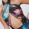 Printed Butterfly Sequin Halter Neck Midi Dress -Nasty Gal Sales Store womens multi printed butterfly sequin halter neck midi dress