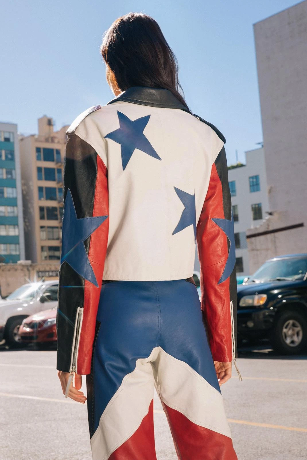 Real Leather Star Biker Jacket 5 Real Leather Star Biker Jacket - Image 3