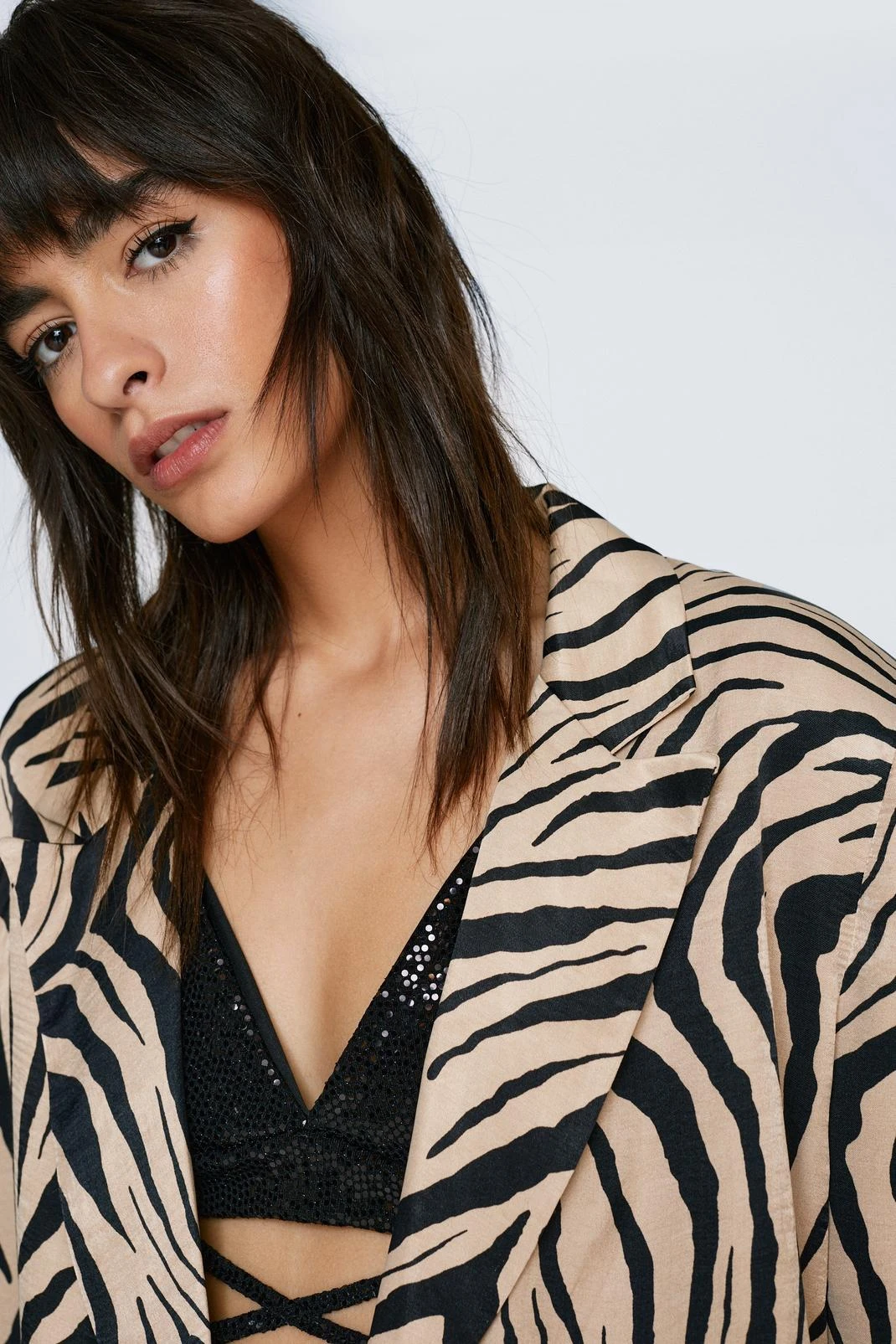 Zebra Print Tailored Blazer 4 Zebra Print Tailored Blazer - Image 2