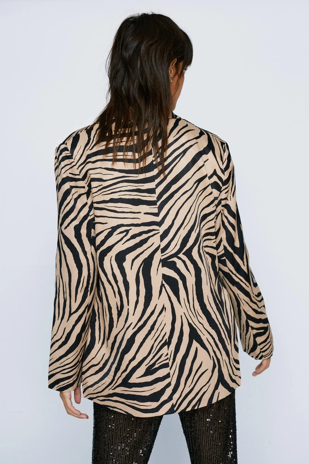 Zebra Print Tailored Blazer 5 Zebra Print Tailored Blazer - Image 3