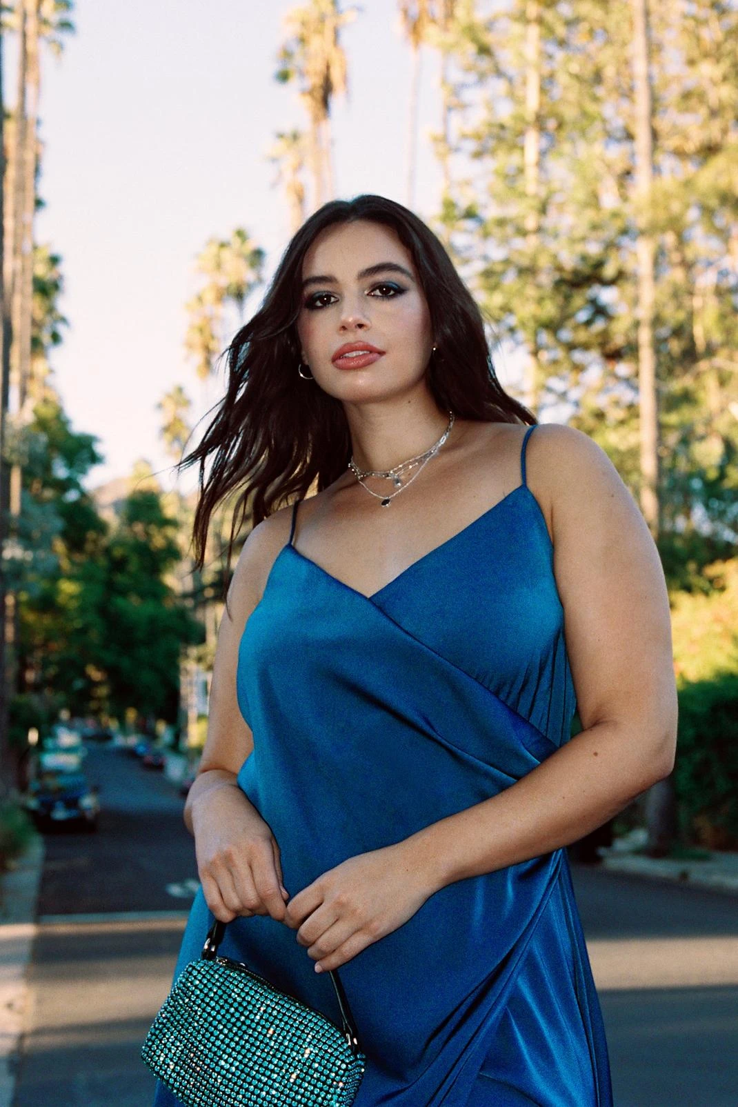 Plus Size Satin Wrap Maxi Slip Dress - Image 2